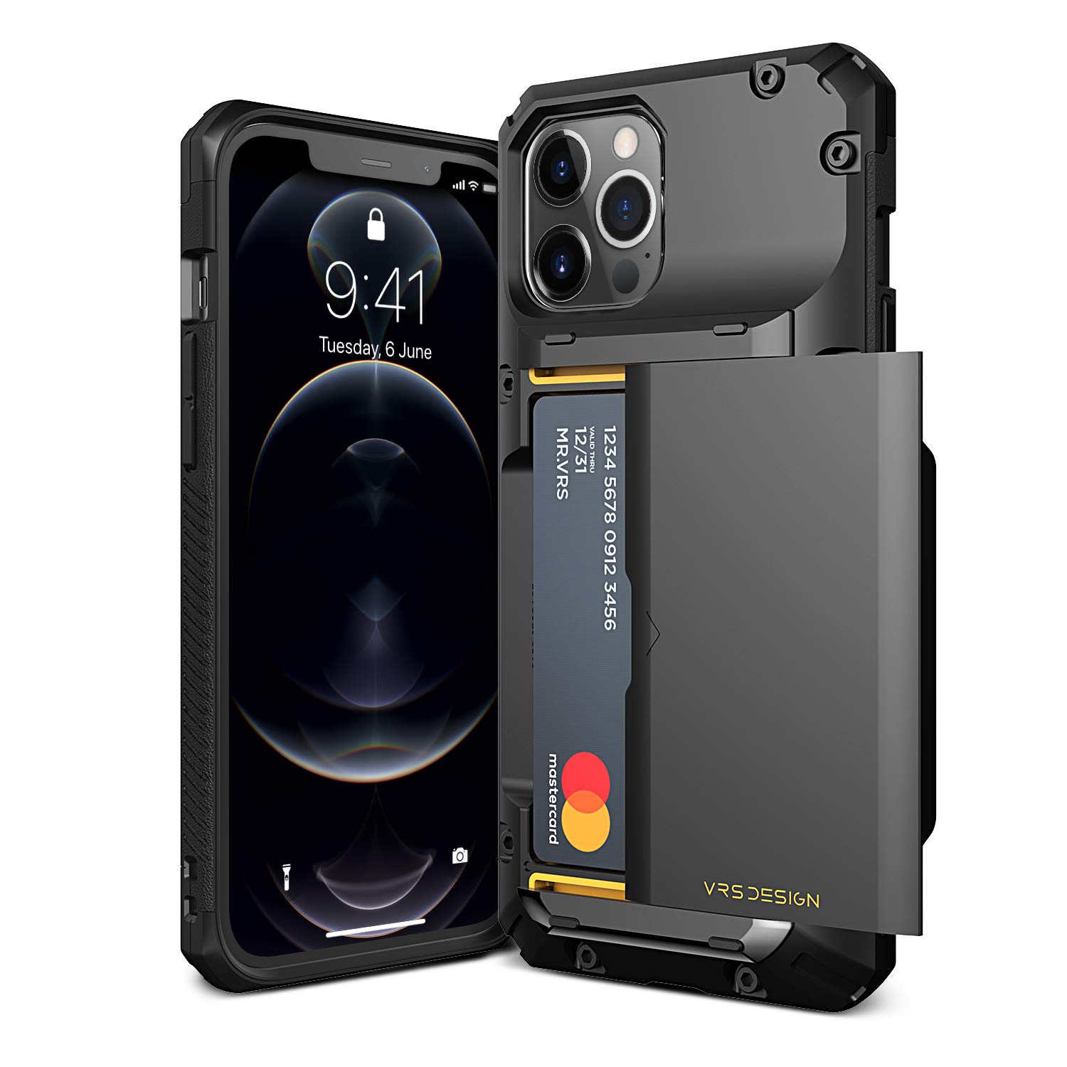 Custodia IPhone 15 VRS DESIGN Damda Glide Pro – Portafoglio Semi-Automatico Con Scorrimento