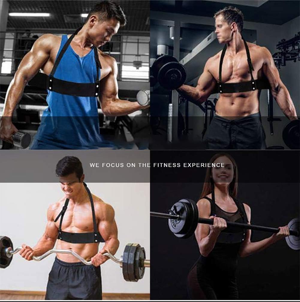 KINGBOO Fitness Arm Blaster for Biceps and Triceps Arm Blaster Adjustable Bodybuilting Bicep Isolator Black