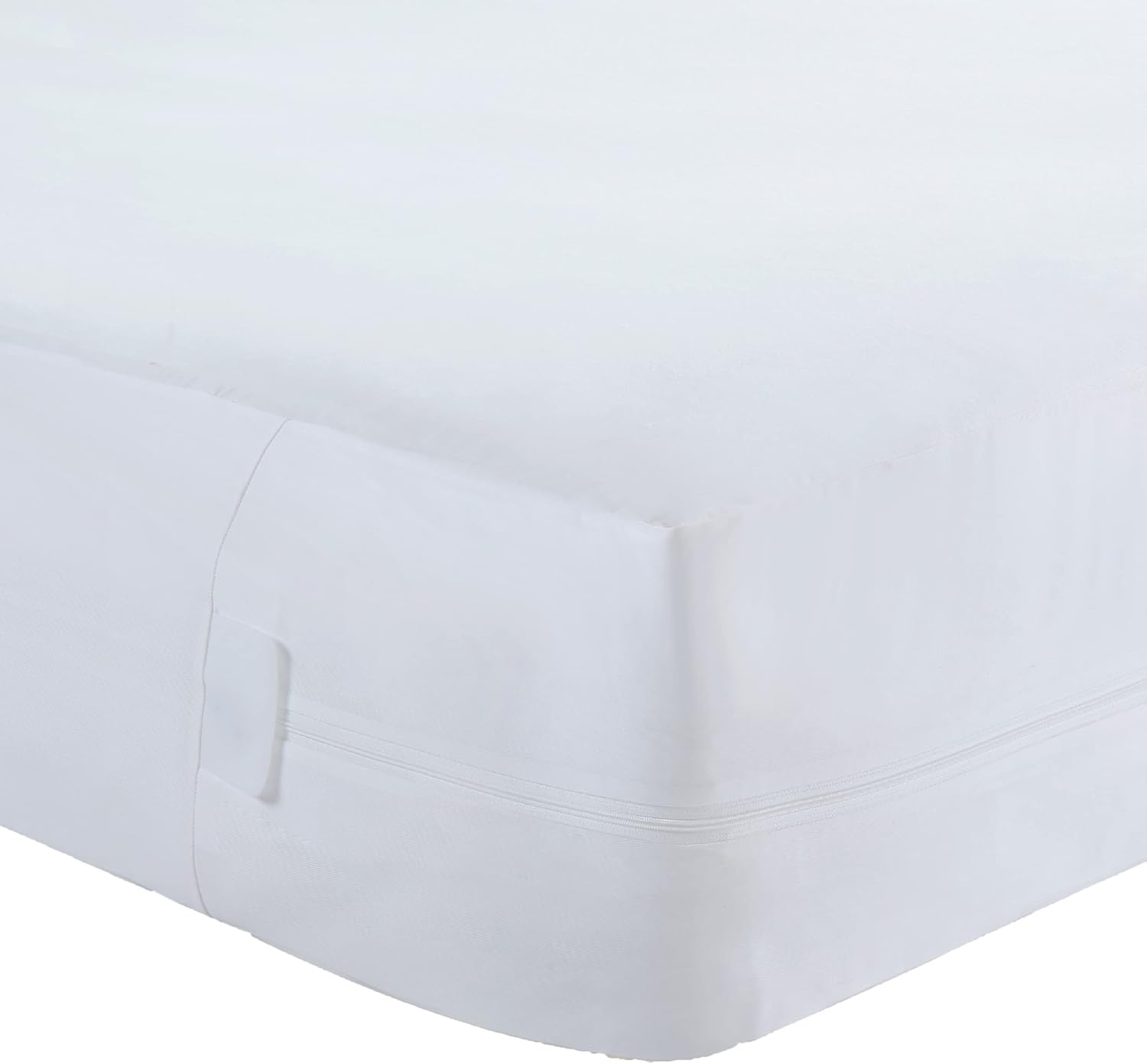 All-in-One Mattress Protector, Zippered Encasement, Water & Stain Resistant, Triple Seal Protection, RV Short Queen, White