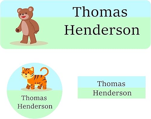 Miniatura 7 de Paquete de 120 etiquetas personalizables con nombre, impermeables, aptas para lavavajillas para guardería, viajes, ropa, suministros escolares