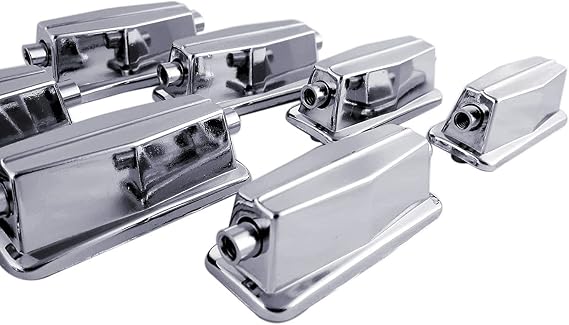 Double End Drum Lugs for Bass Drums Snare Drum Parts Accessories Replacement 6/Pack Chrome