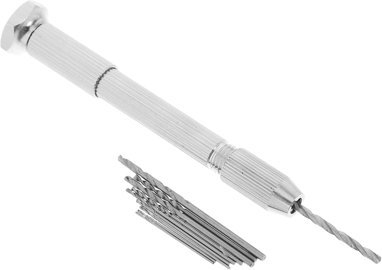 1set Hand Drill Tool Set Tiny Drill Bit Kit Precision Pin Vise for Jewelry Making and Model Crafting Includes for Accurate and Walnut