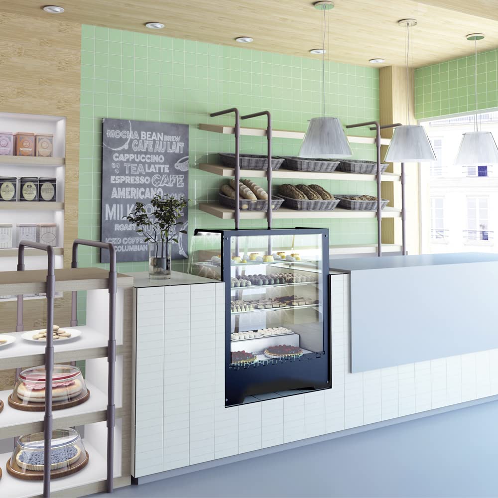 MBH - Vitrina expositora refrigerada TOWER para hostelería. Expositor frío de alimentos y bebidas para cafetería, panadería y pastelería.