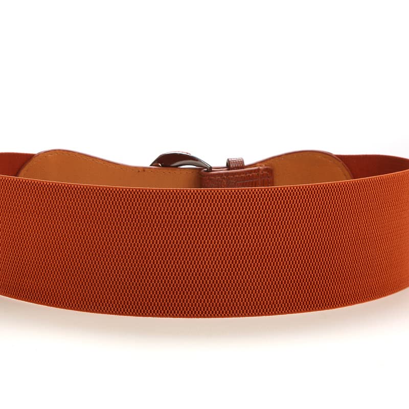 Women's Wide Stretchy Cinch Belt Vintage Chunky Belts with Buckle Adjustable2