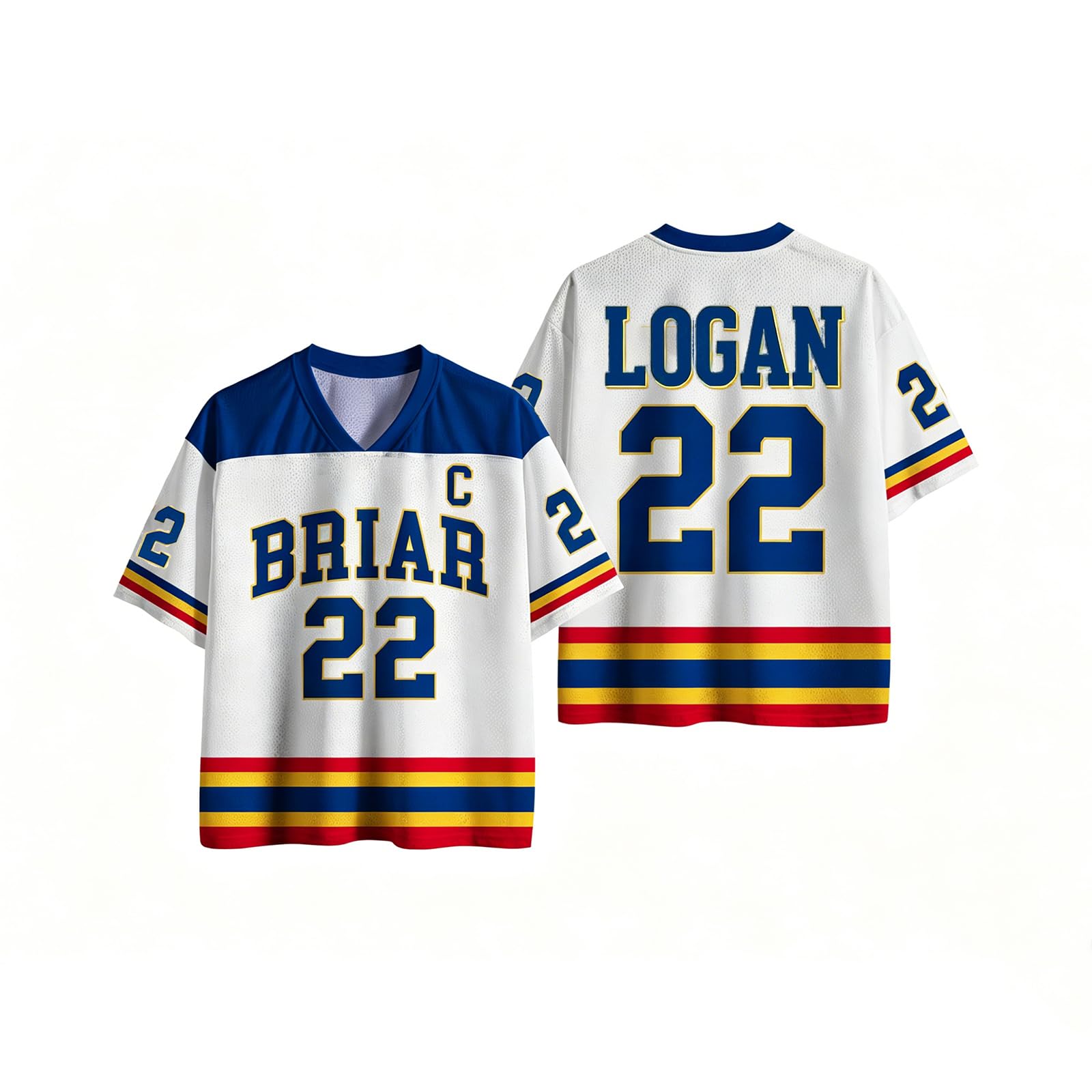 Off Campus Hockey Jersey Graham 44 & Logan 22 & Tucker 46 & Di Laurentis 66 Briar U Jersey Shirts Women Short Sleeve Briar Hockey Shirts Sports Inspired Tshirts Off Campus Merch for Fans — image 1