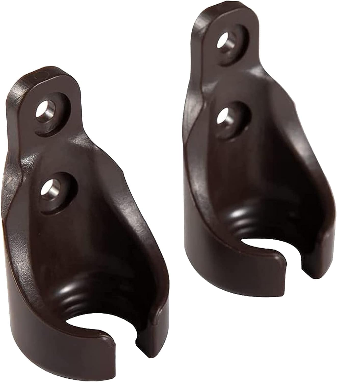 Upgrade Bunge kit+Universal Replacement Installation Bracket for Outdoor/Indoor Sunshade Roller Blind end Covers (2 Set, Brown)