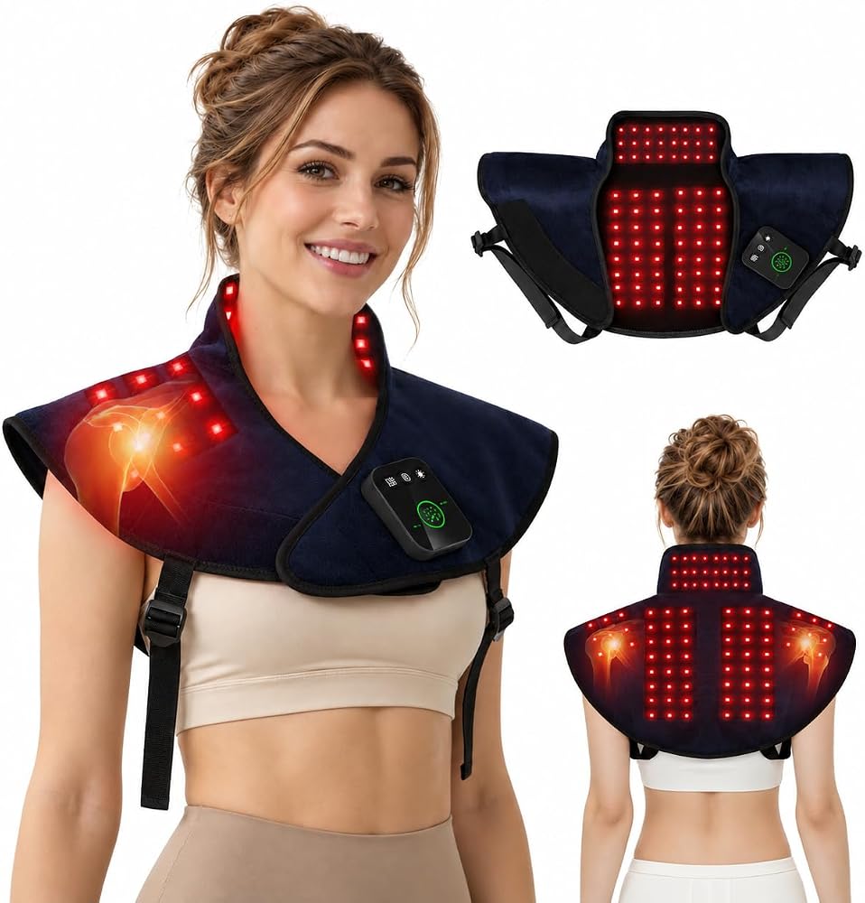Red Light Therapy Wrap for Neck Shoulder, 660nm&850nm Light Therapy Pad — 사진 1