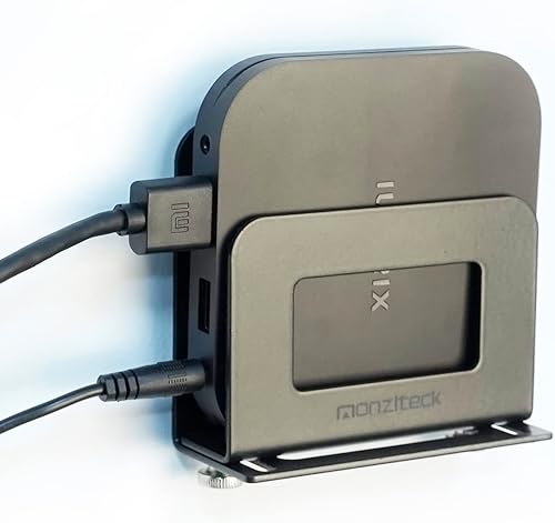 Monzlteck Soporte de pared ajustable para dispositivos pequeños para Apple TV, ROKU, router, módem y otros reproductores multimedia