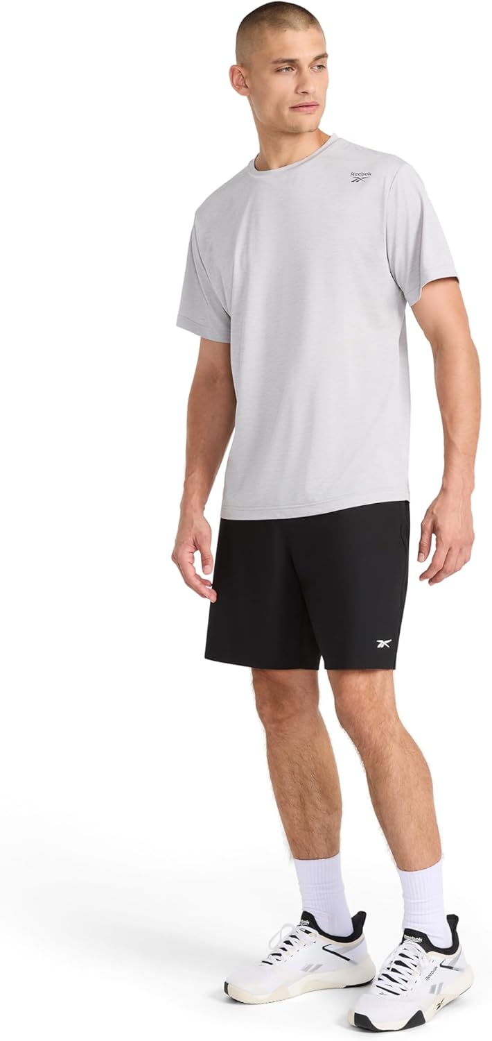 Reebok Men's Jumpstart 8” Short, Standard Fit, Lightweight Poly Fabric - Image 3