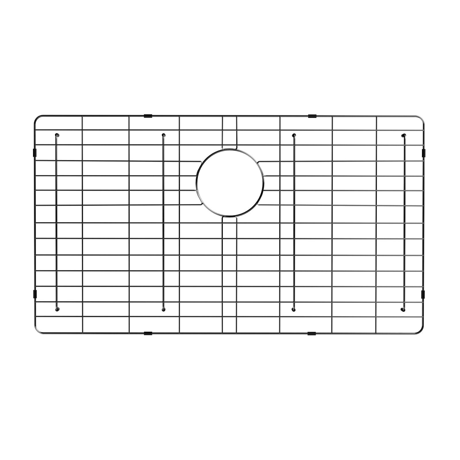 Grille d'évier de cuisine en acier inoxydable 304 POPFLY avec grille inférieure et drain