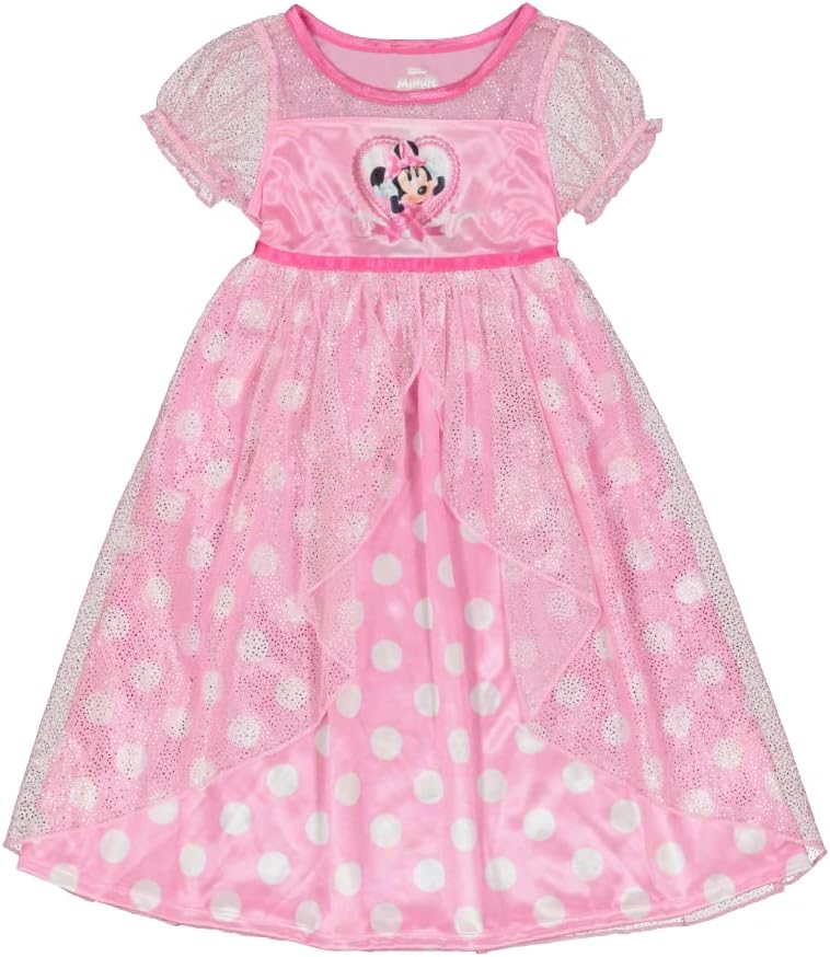 Girls' Princess Dress Nightgown, Fantasy Gown, Soft & Cute Pajamas for Kids