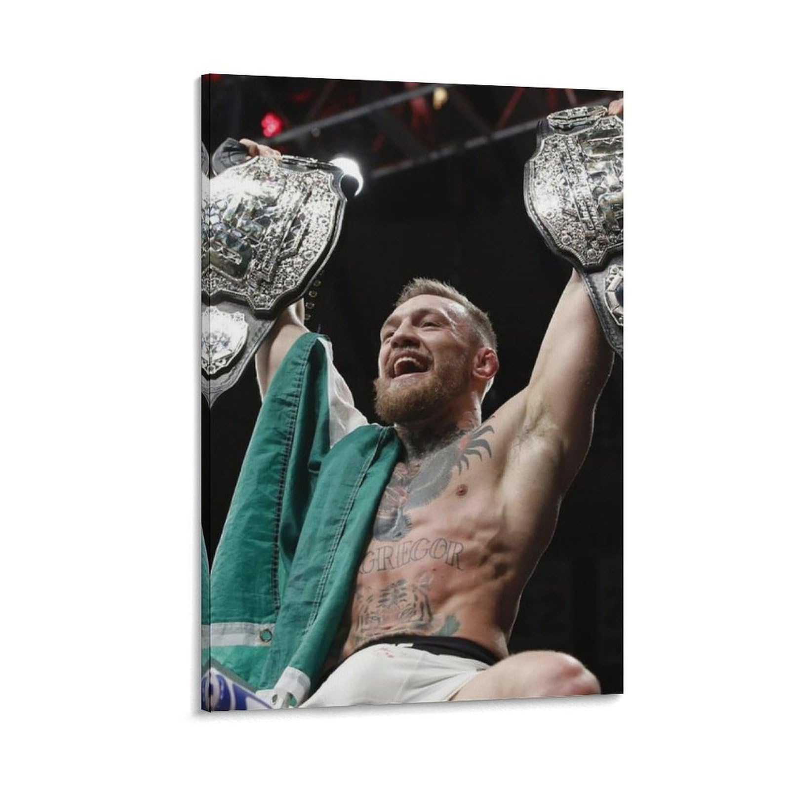 ASUIU Conor McGregor Canvas Poster Picture Print Wall Art Poster Painting Canvas Posters Artworks Room Aesthetic 08x12inch(20x30cm)