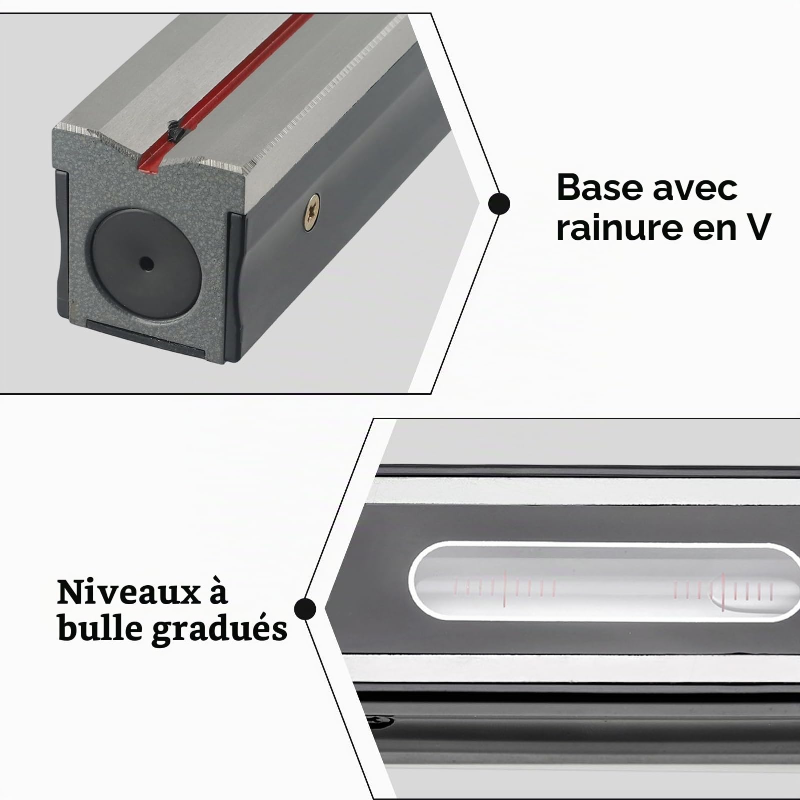 DAZZLEEX Niveau de bande de haute précision 0,02 mm 100/150/200 en acier de qualité industrielle 150 mm