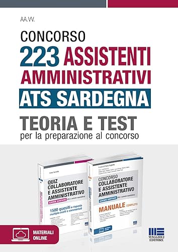 Kit Concorso 223 Assistenti Amministrativi ATS Sardegna. Teoria + Test per la preparazione al concorso