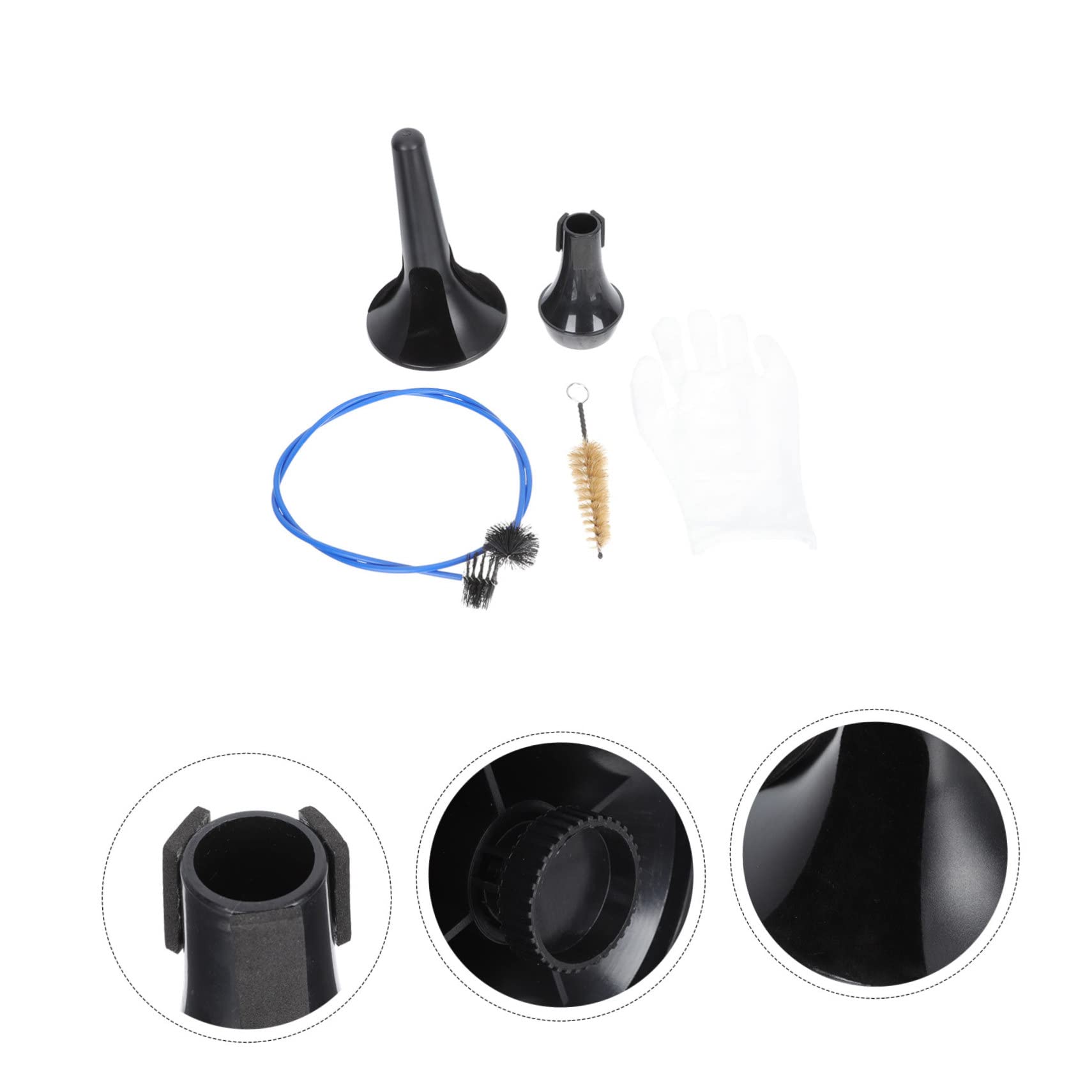 Toyvian Trumpet Brush Kit 5 Piece Cleaning Set for Trumpet Maintenance Cleaning