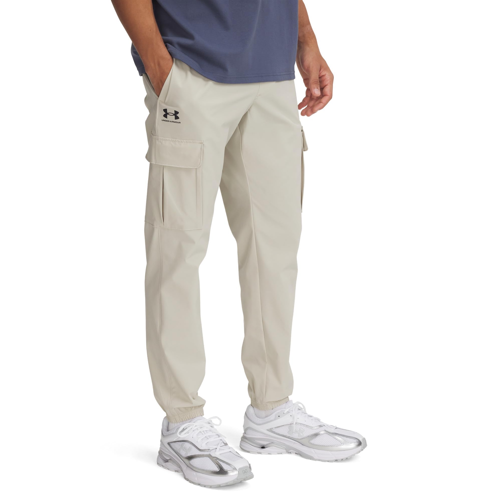 Under Armour 1386558-289-SM UA Vibe Woven Cargo Pants Khaki Base SM