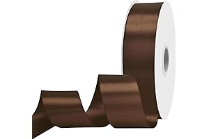 Maclemon Brown Satin Ribbon: 100 Yards of Decadence
