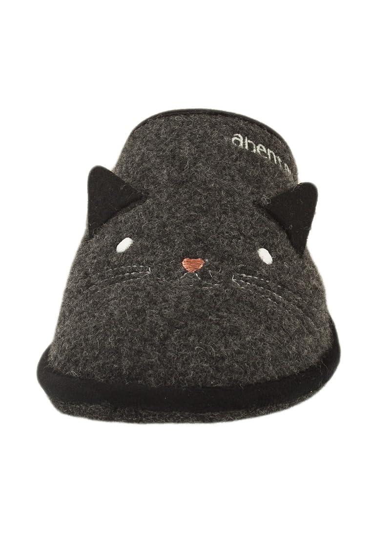 Adelheid Katzen Filzpantoffel - Tiermotiv - Recyclingfilz - im Geschenkkarton geliefert