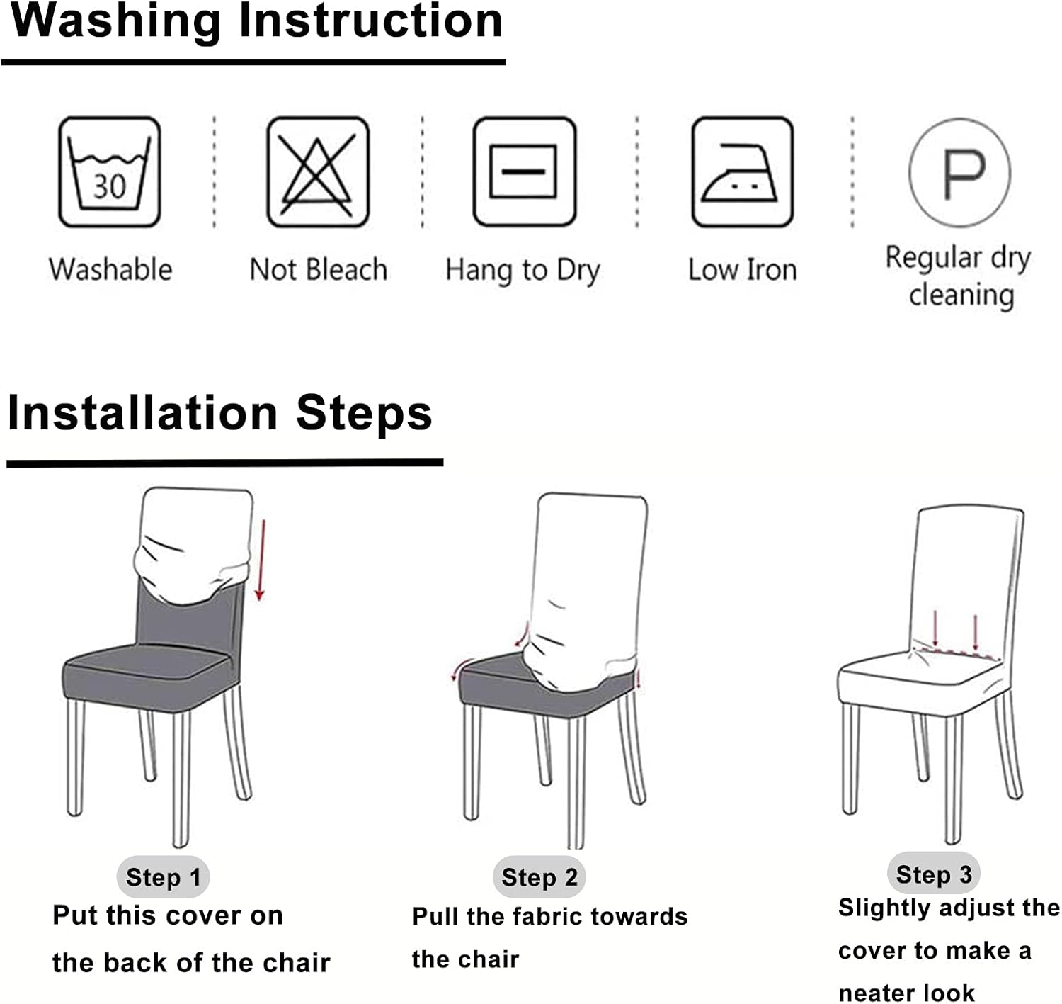 Chickwin 10 Pack Chair Covers for Dining Room, Navy Blue Stretch Kitchen Dining Chair Slipcovers Armless Chair Protector, Great for Banquet Party Wedding Restaurant