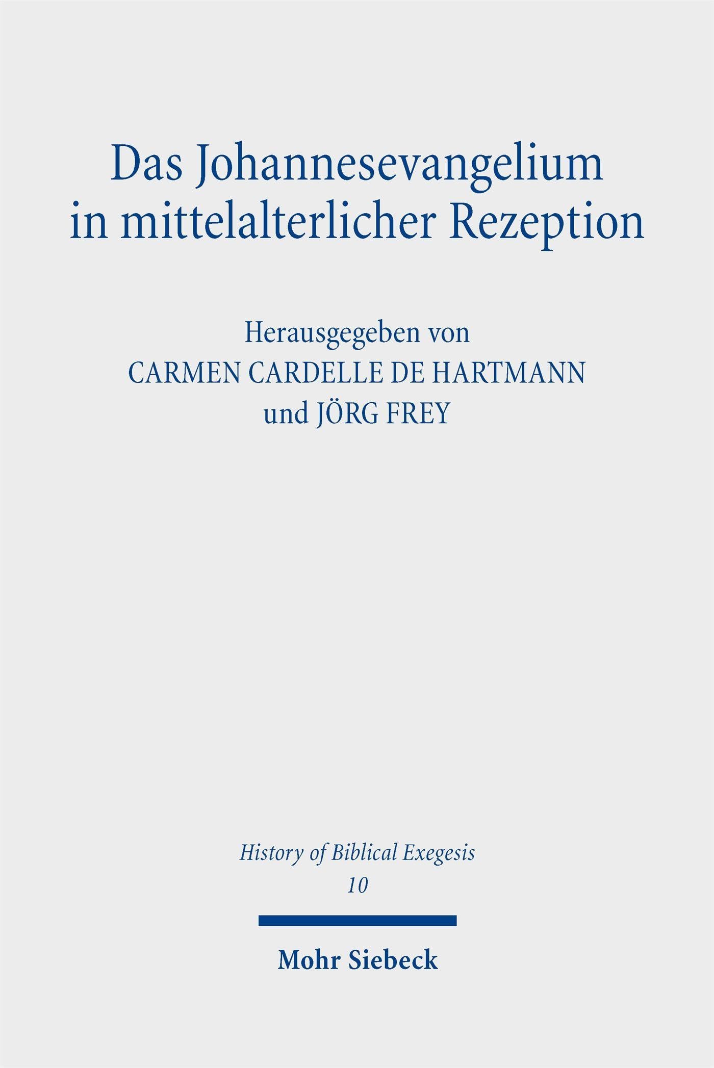 Das Johannesevangelium exégèse médiévale livre sur l'Évangile de Jean