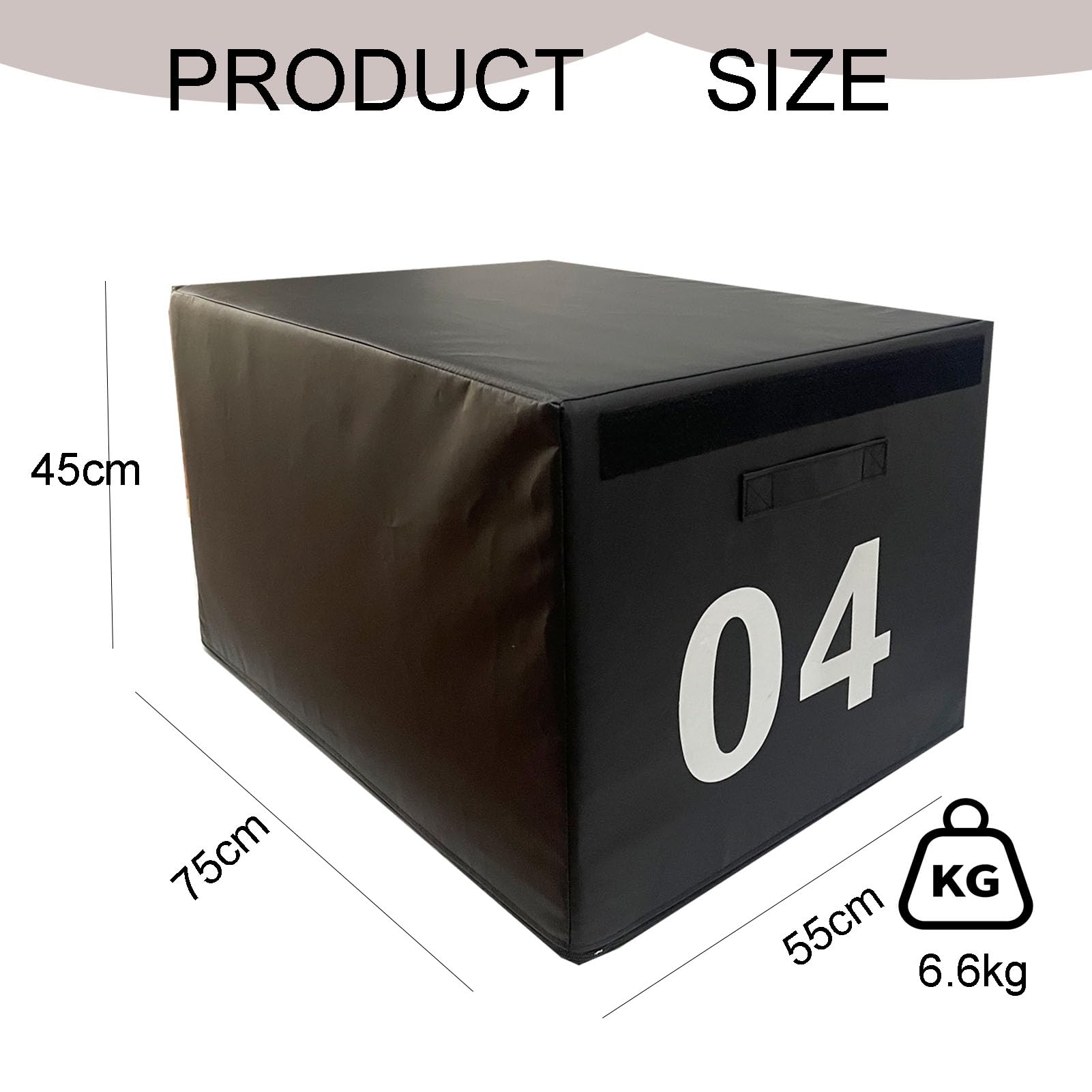 Soft Plyo Box - Caja de entrenamiento apilable 4 en 1 para gimnasio en casa y ejercicio al aire libre