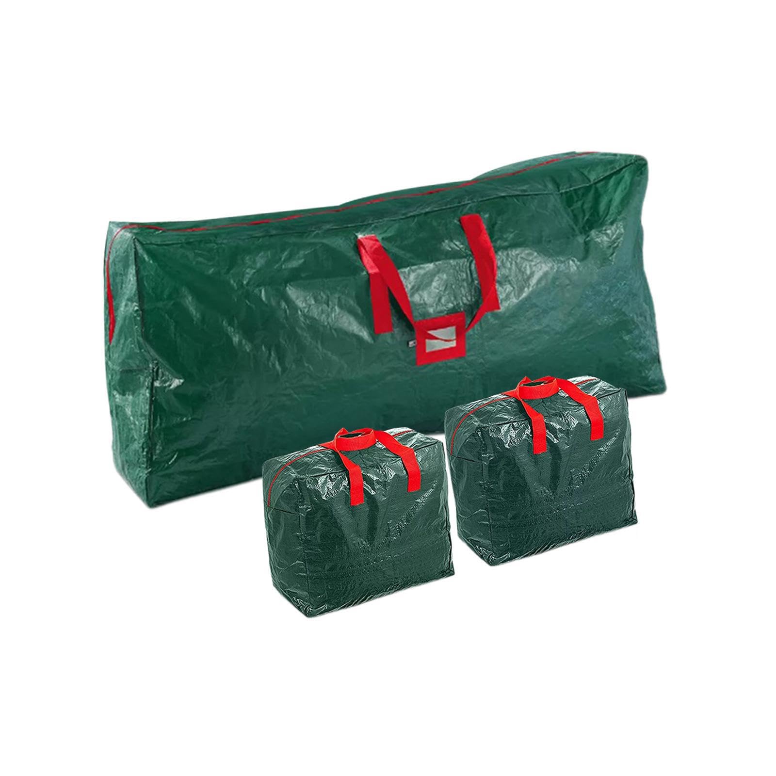 3 pezzi/set contenitore per albero di Natale artificiale, borsa portaoggetti, resistente, con maniglie per il trasporto, impermeabile