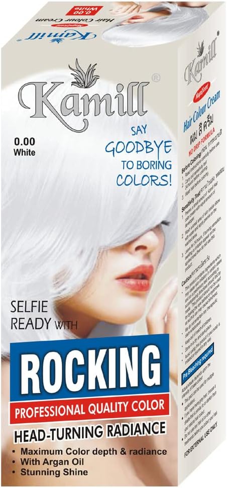 Kamil 0.00 White Hair color For Men/Women (100 ml.)
