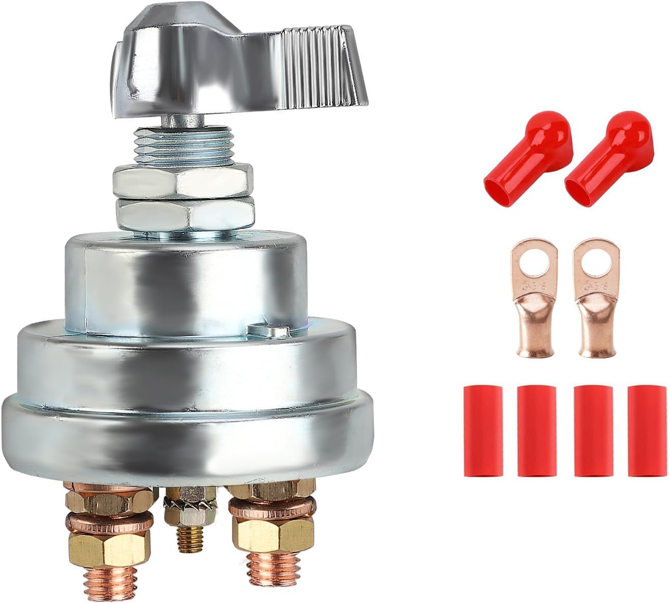 3/8" 4 Post 200A High Current Battery Disconnect Battery Quick Disconnect Power Shut Off 12V