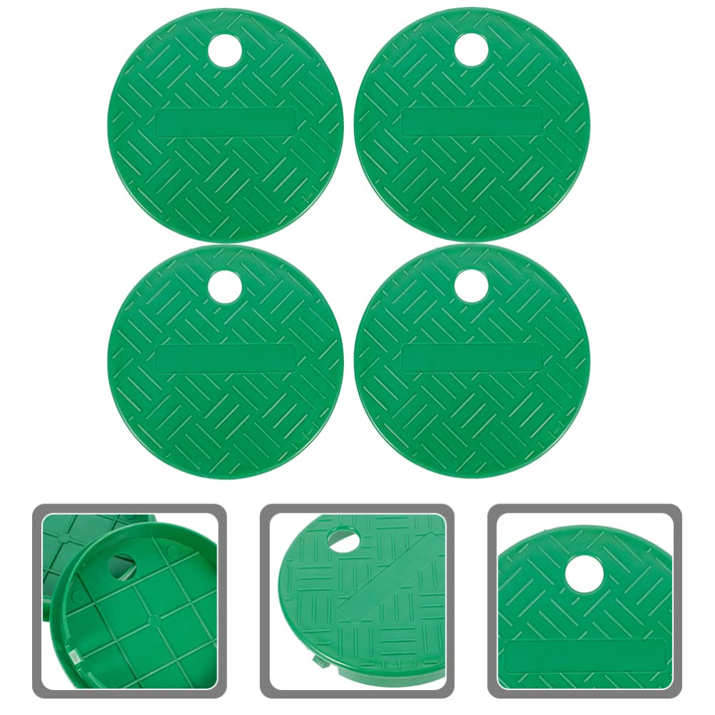 4 Stück Runde Ventilbox-Abdeckungen – Ø 15,2 Cm, Grün | Für Sprinkler-Systeme