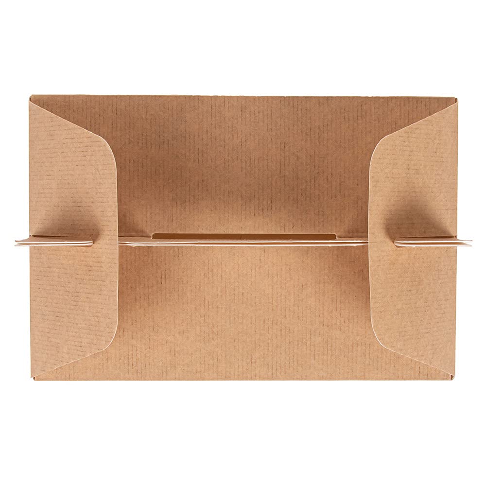 García de Pou 100 unidades - Maletas De Comida Para Llevar 'Thepack' 220 G M2 18X12X9 Cm Natural Cartón Ondulado Nano-Micro