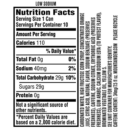 Mountain Dew Soda | Mini Cans | 7.5 Fl Oz | 20-Count
