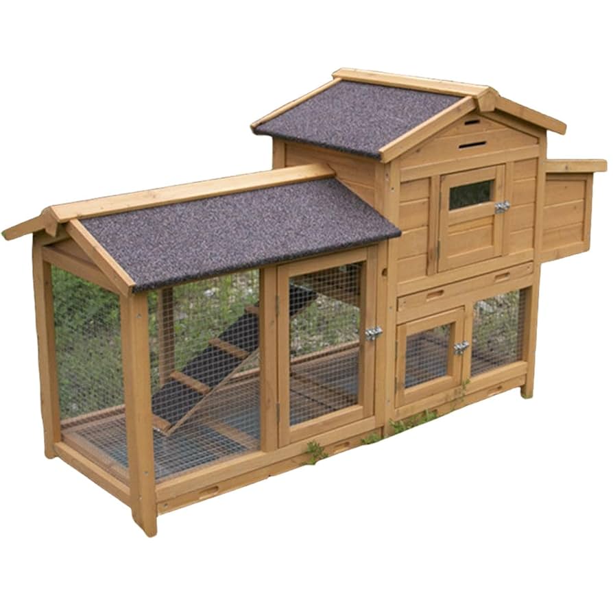 Amazon | 鶏小屋 屋外木製鶏小屋耐候性大型 鶏かご ウサギ小屋