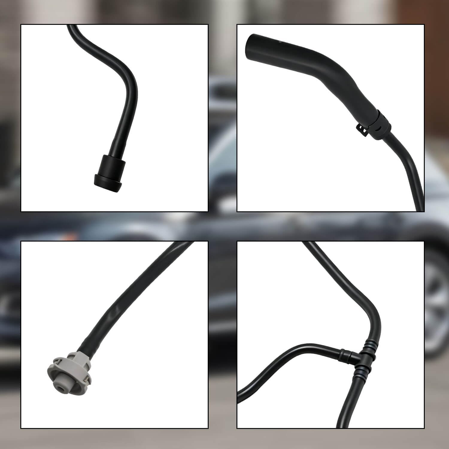 Radiator Coolant Reservoir Tank Hose Compatible with Audi Q5 2.0L 2018-2024 | Replace 80A121081AS, 80A121081DH | Engine Coolant Hose Pipe