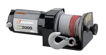 Silverline 12V Electric Winch - 900kg (2000lb) Capacity
