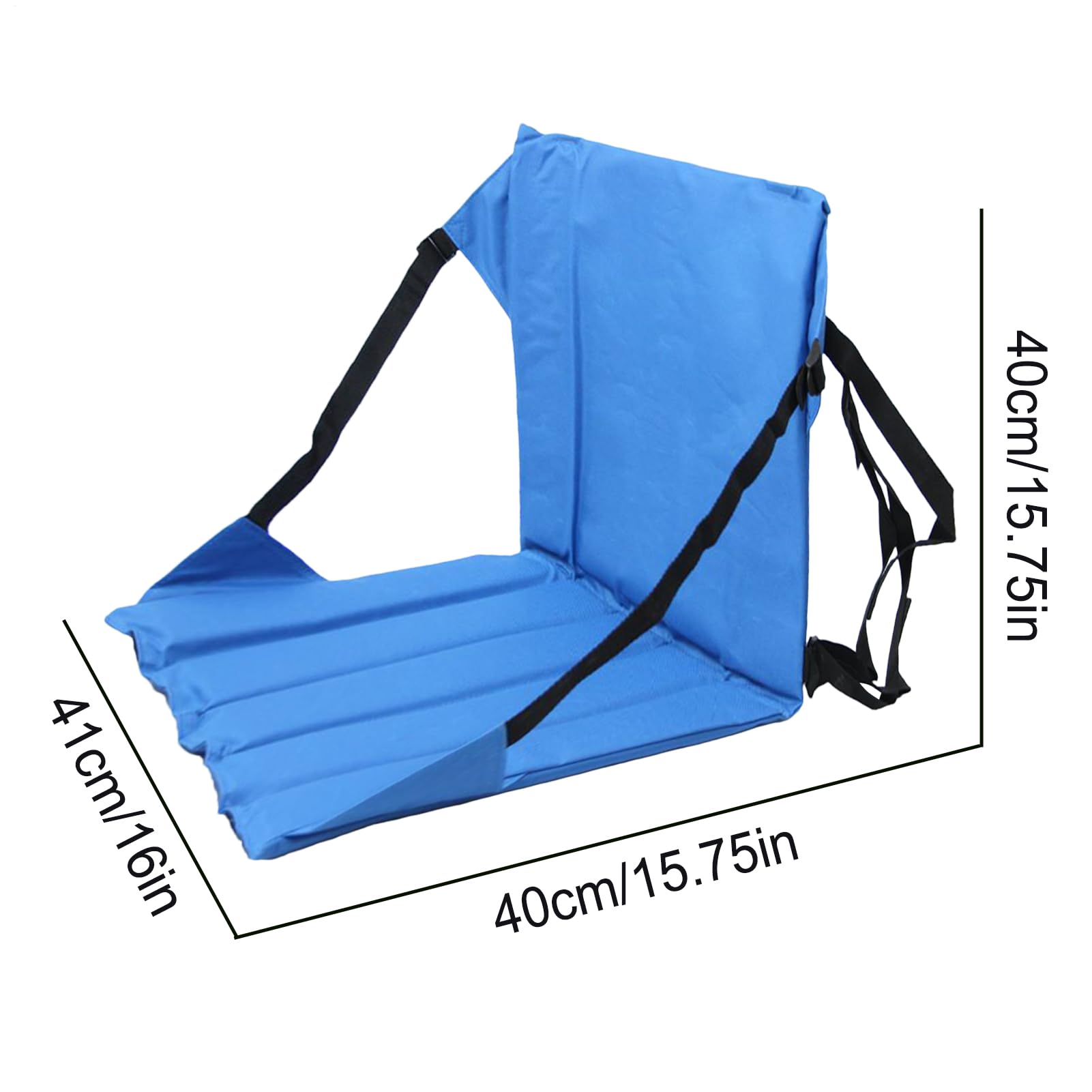 Sièges de stade avec soutien dorsal – Coussin rembourré en mousse épaisse, cadre ergonomique, design inclinable réglable, expérience assise confortable, siège pliable léger | Chaise pour camping, jeux