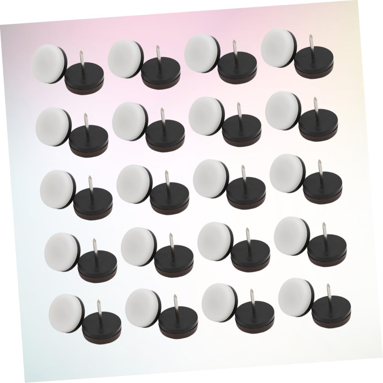 NUOBESTY 100PCS Non-Slip Furniture Leg Pads Chair Feet Protectors for Hardwood Floors Sturdy Sofa Tacks Upholstery Nails for Home and Office Use