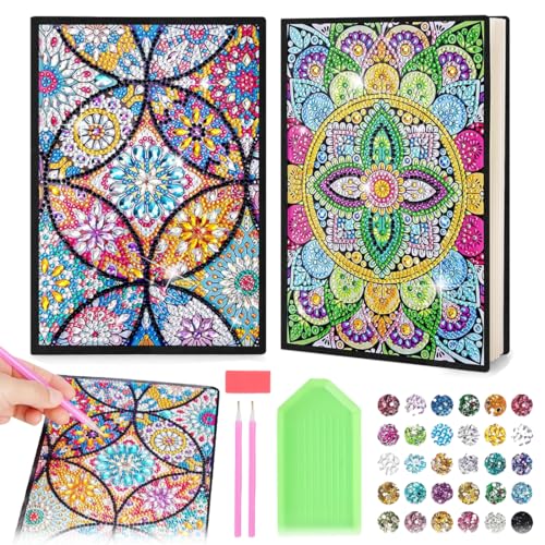 IKOPFLN 2 Articoli diamante pittura quaderno fai da te Craft Set Giocattoli Adatto per 7-12 anni bambini regalo di compleanno creativo
