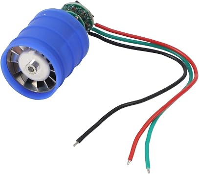 12V DC Brushless High Motor, 130000 RPM Turbo Blower with Pure Copper Coil and Ball Bearings for Handheld Dust Blowers, Turbo Fans, Hair Dryers12V 9W+Plate