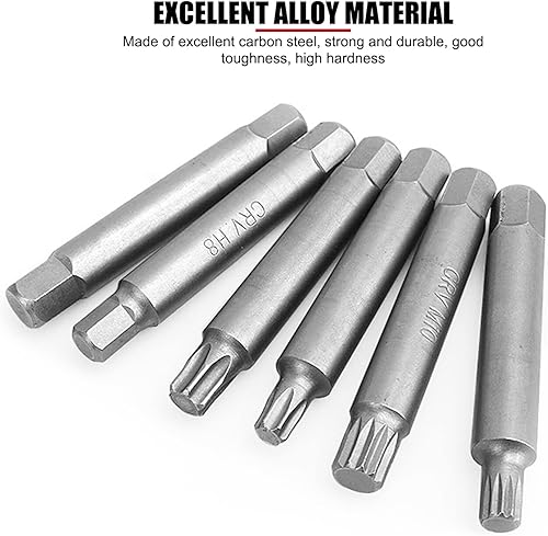 Miniatura 4 de EVTSCAN Kit de herramientas de extracción de polea de rueda libre de alternador, acero al carbono tratado térmicamente, ajuste de precisión, con