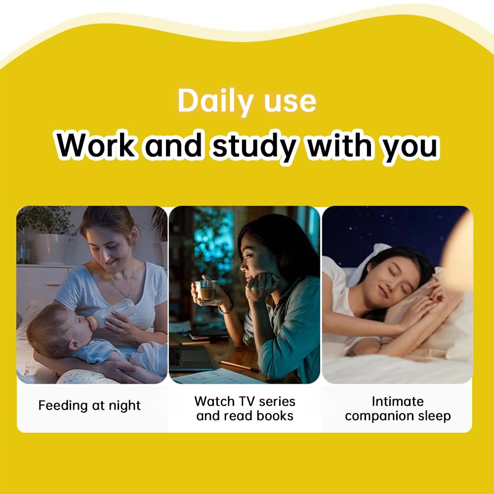 Niedliches LED-Nachtlicht mit Kotze, 3er-Pack, Emotions-Nachtlampe für Kinder, Kleinkinder, Babys, Kinderzimmer, 3 Helligkeitsstufen, kabellos, tragbar, wiederaufladbar, weiches Silikon