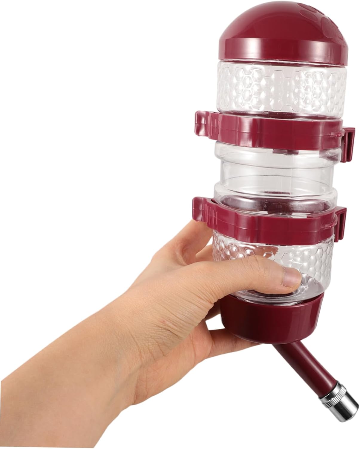 VICASKY 4pcs Hanging Pet Water Dispenser for Dogs and Cats No Leak Automatic Feeder Bottle for Cage Use Easy to Install and for All Pets Capacity