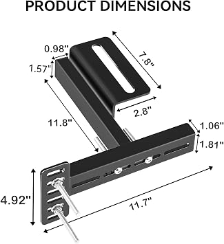Headboard Bracket Kit for Adjustable Bed Base / Metal Bed Frame