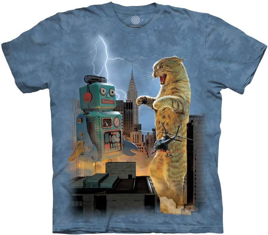 Unisex Catzilla vs. Robot T-Shirt