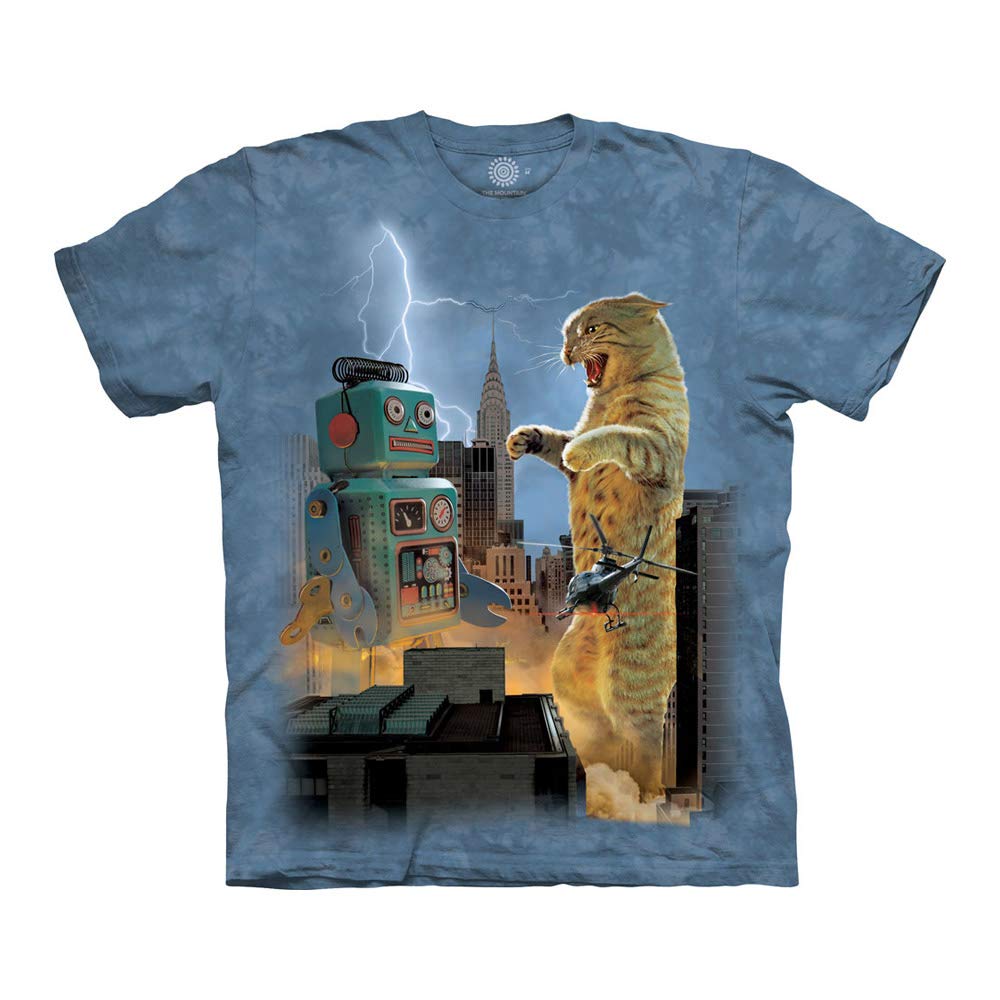 Unisex Catzilla vs. Robot T-Shirt