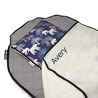 Vista 12 de Tot Cot Colchoneta para Siesta para Niños - Ropa de Cama para Guardería Preescolar de Niños Pequeños con Manta y Almohada - Edades de 2 a 5 Años