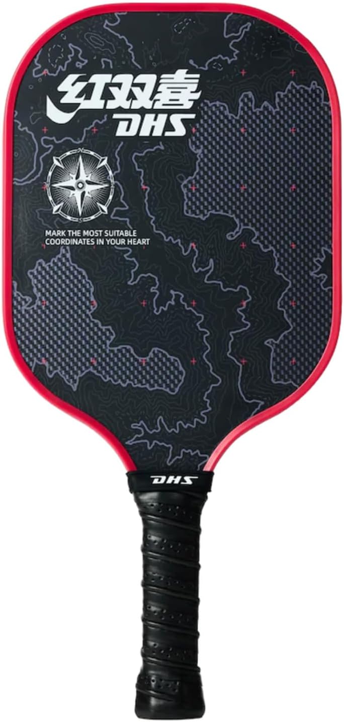 DHS Sports Coordinates Pickleball Paddle - Advanced Series, Carbon Fiber, Fiberglass, 13mm Core