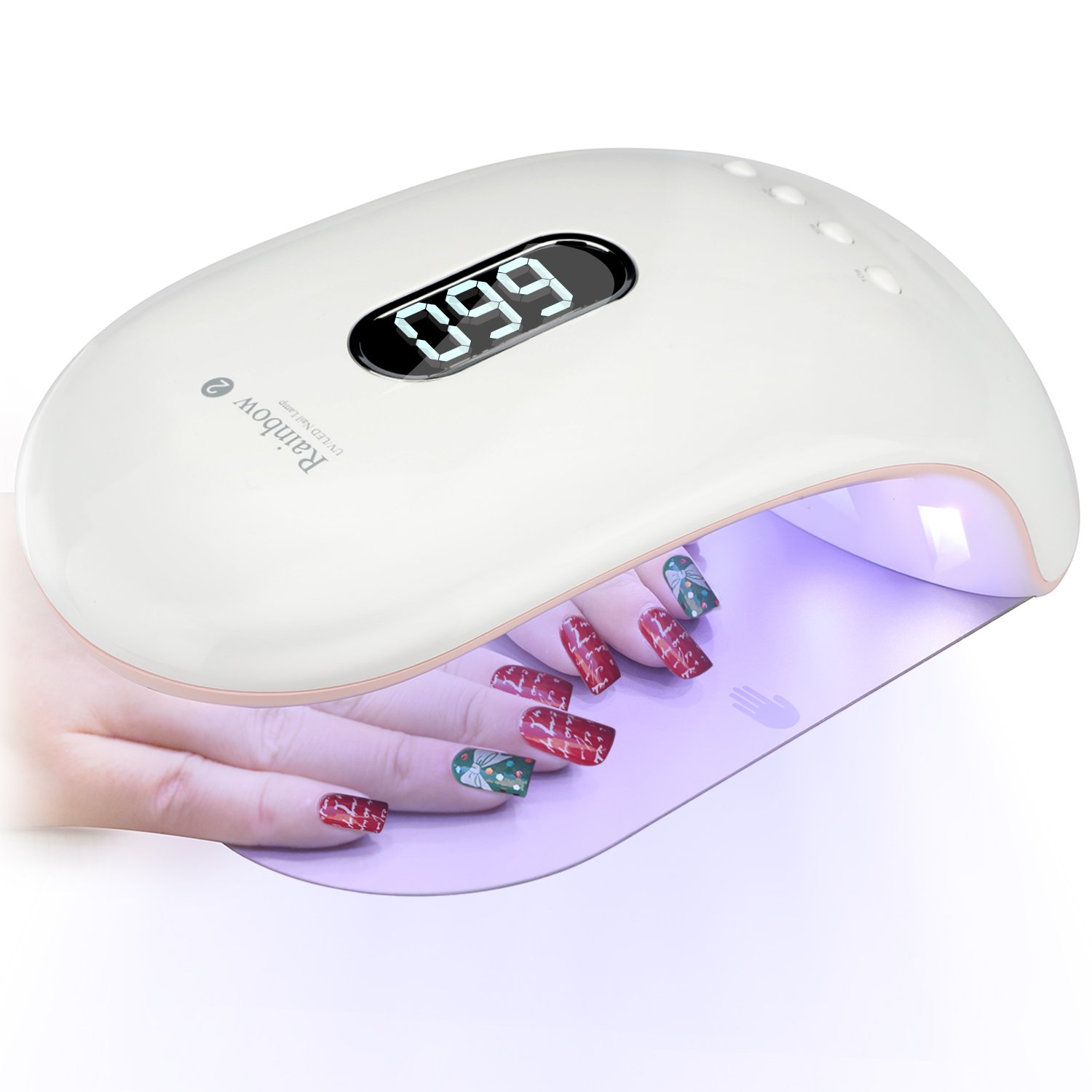 Nail Lamp, Feagar 36W Nail Dryer Curing Light with 24 Durable LED, 4 Timer, LCD Display, Auto Sensor for Fingernail and Toenail All UV/LED Gels Based Polish