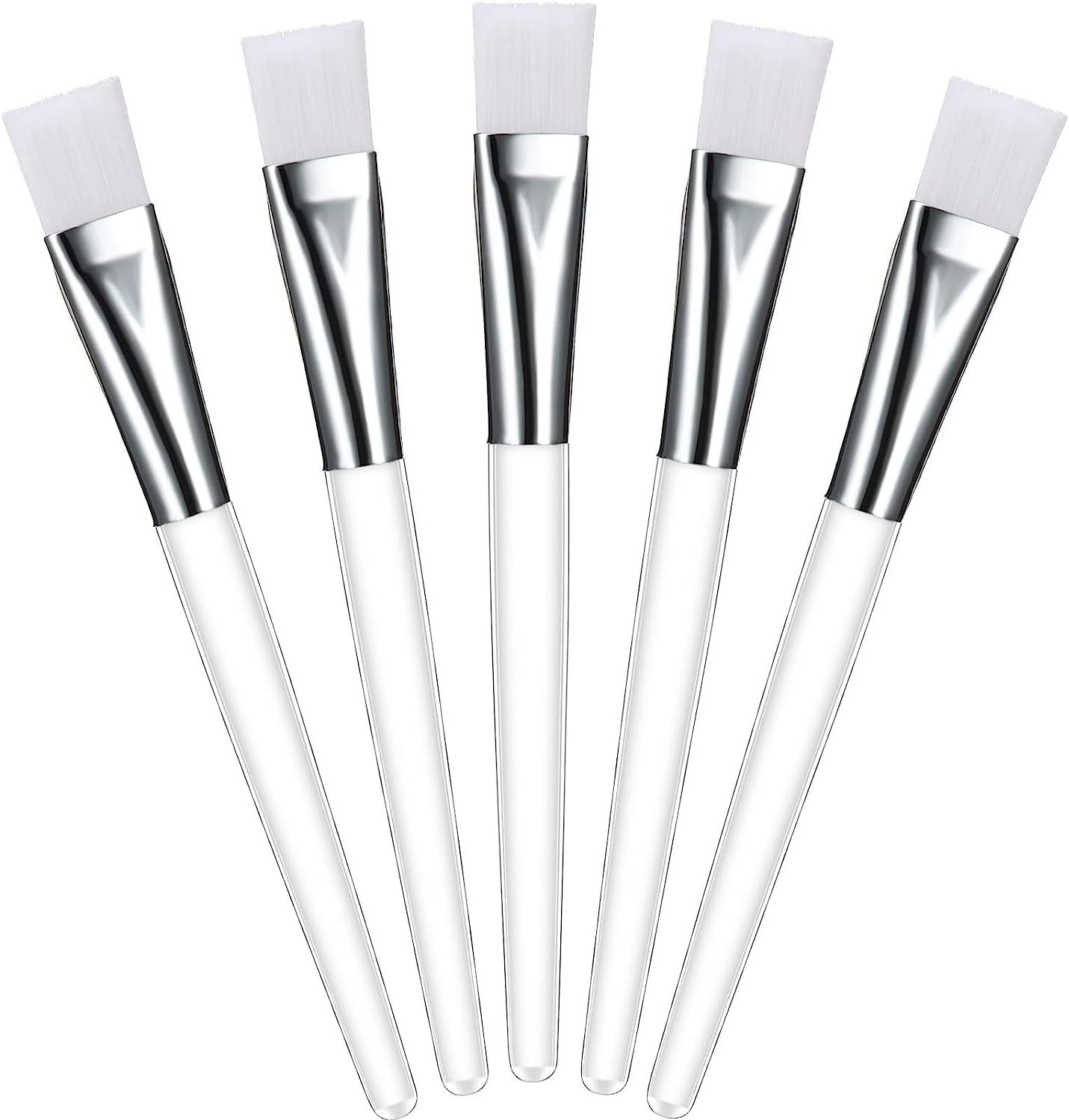 Facial Brushes for Facials, Soft Fan Mask Brush Facial Brushes Makeup Tools for Chemical Peel, Acid Peel and Facial Gels (1, 2)