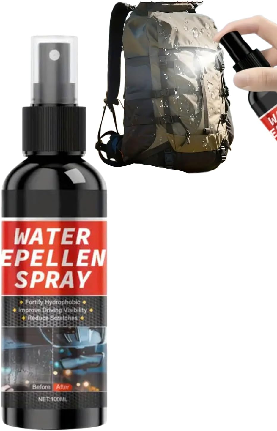 Water Proof Spray For Fabric | Quick Portable Heavy Duty Waterproofing Protector | Tents Backpacks Water Protection | For Camping -Hiking Climbing Walking Fishing Commuting