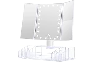 Makeup Mirror with Lights and Ample Storage for a Pristine Complexion
